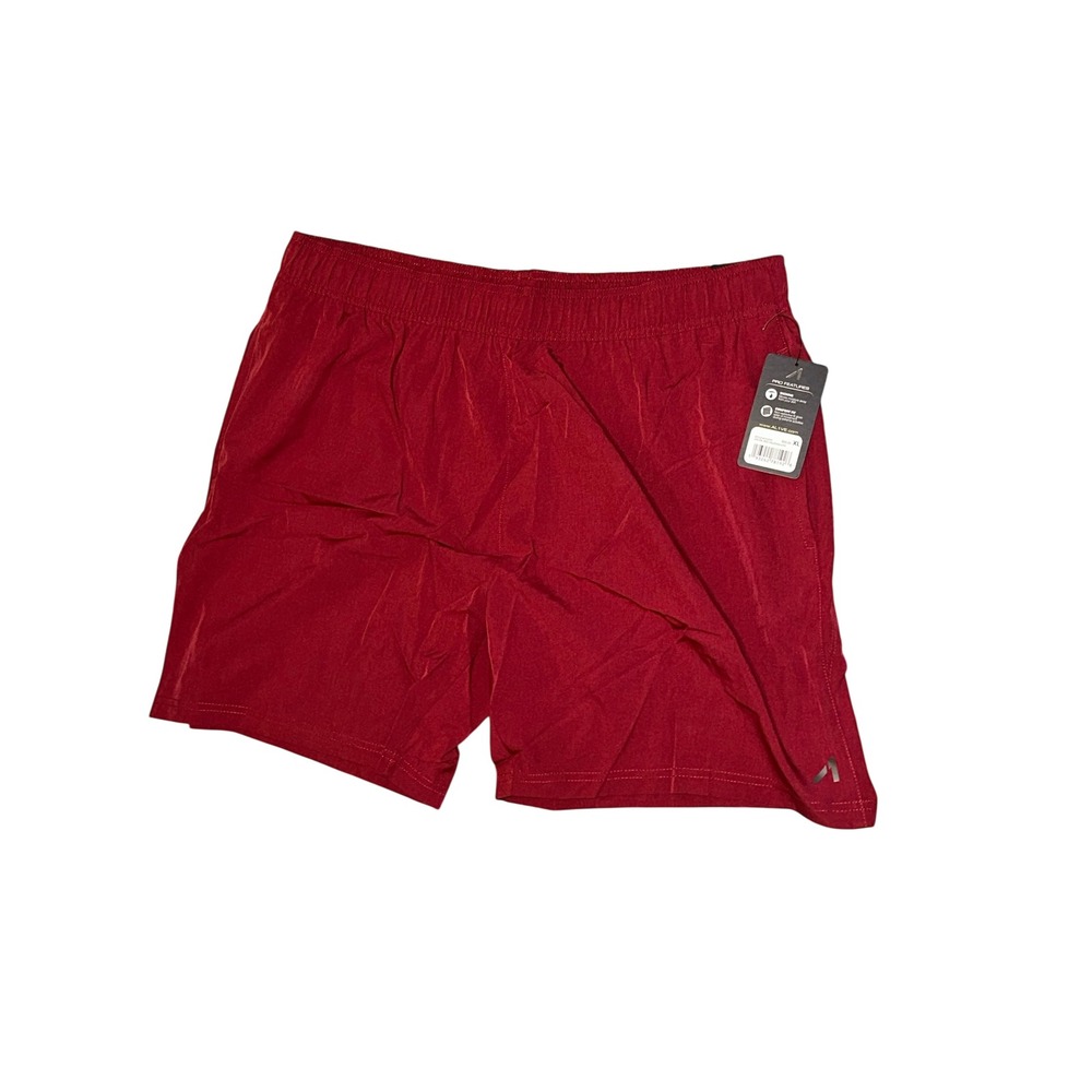 NWT AL1VE Mens Quick Dry Athletic Shorts Red Valerion‎ Heather XL
